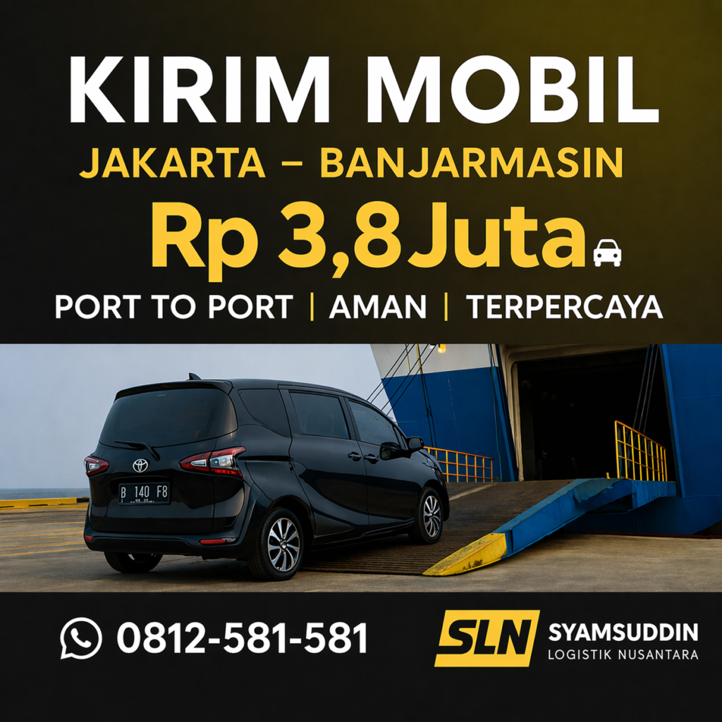 Jasa Kirim Mobil Jakarta – Banjarmasin Rp3.800.000