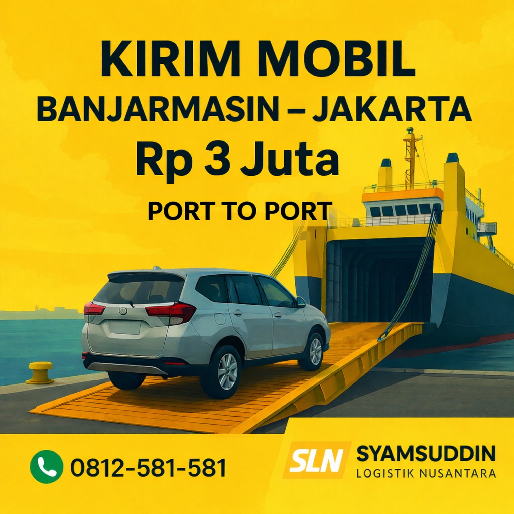 kirim mobil banjarmasin jakarta 3jt